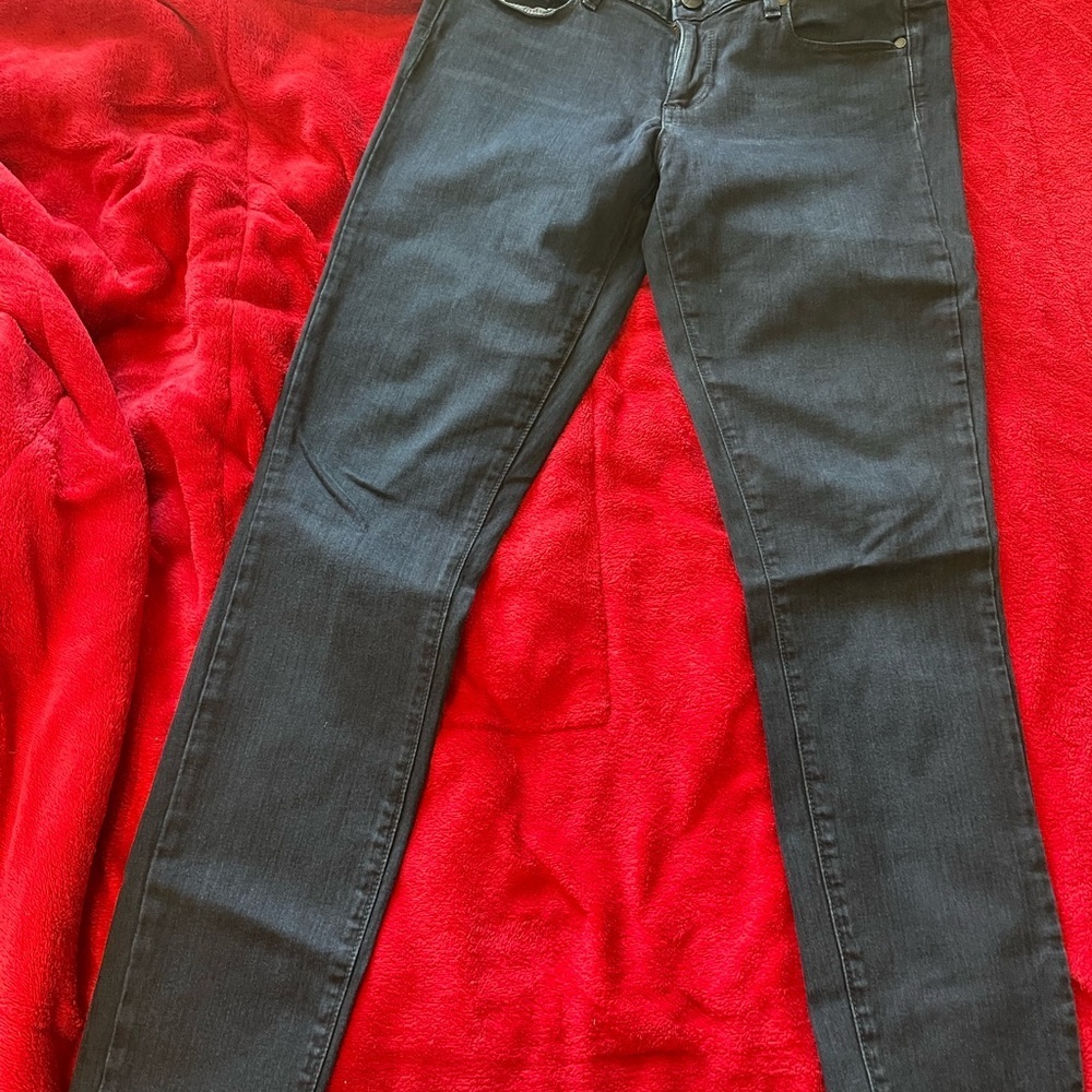 PAIGE Women's Black Jeggings - Picture 3 of 8